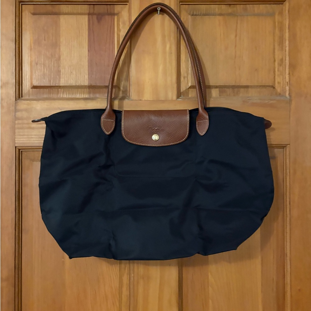 Longchamp Nylon Foldable Tote Bag